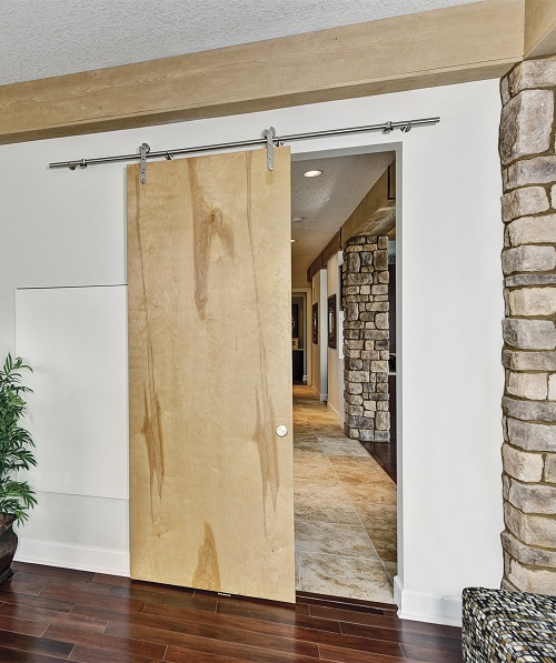 Wall Mounted Doors for an Industrial Look | Dig This Design