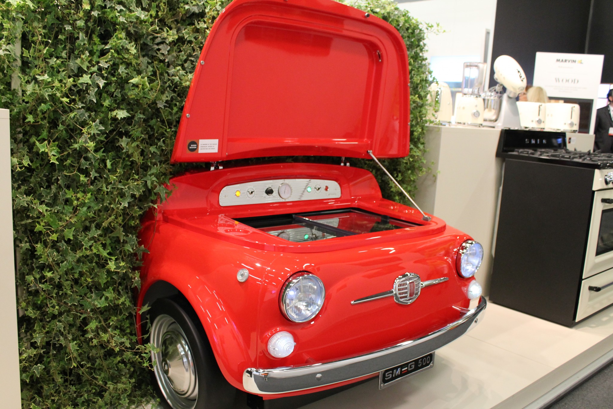car shaped retro cooler by smeg at architectural home design show 2015 nyc