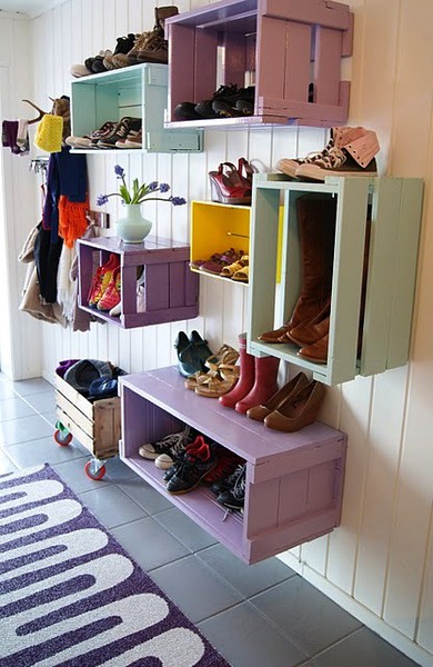 cute shoe storage