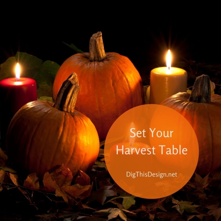 Set Your Harvest Table With Pumpkins And Greenery 6820