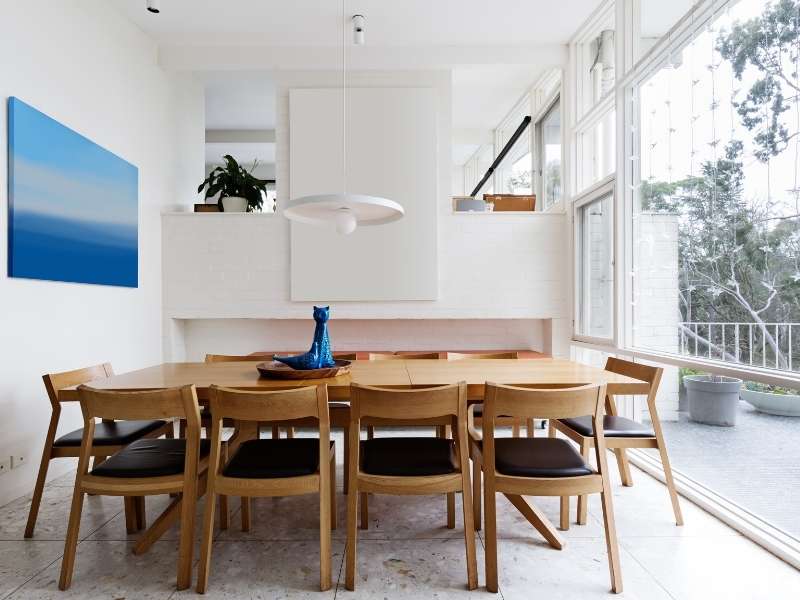 Design a mid century modern dining room