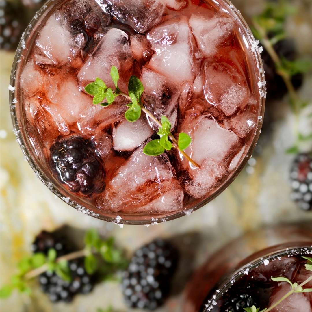 Blackberry Champagne Margaritas