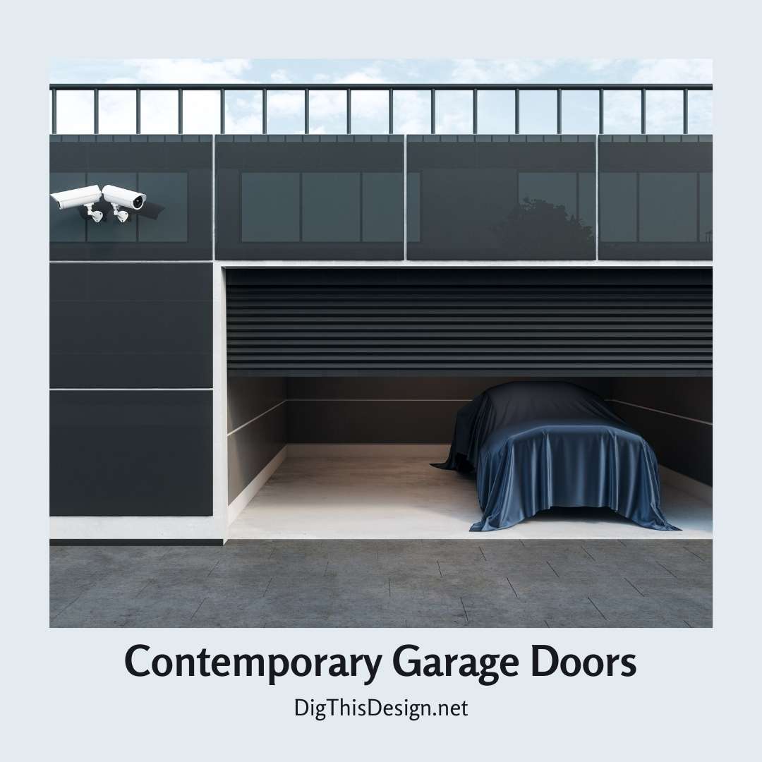 A Contemporary Facade Needs a Contemporary Garage Door - Dig This Design