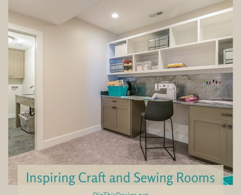 Inspiring Craft and Sewing Rooms