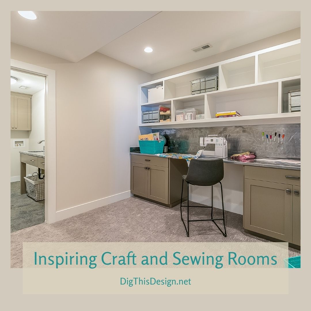Inspiring Craft and Sewing Rooms