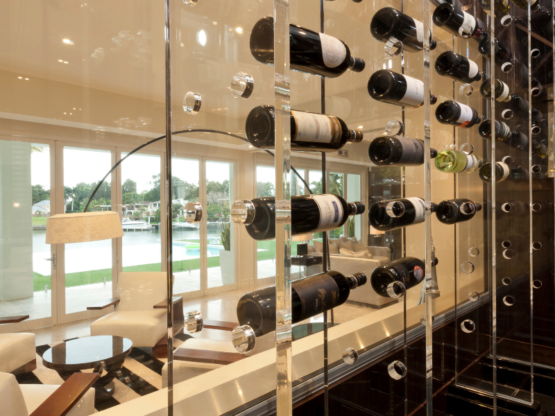 Stunning Ways To Wine Storage - clear display