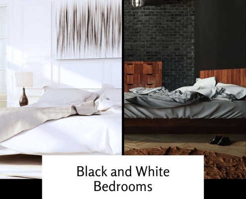 Black and White Bedrooms