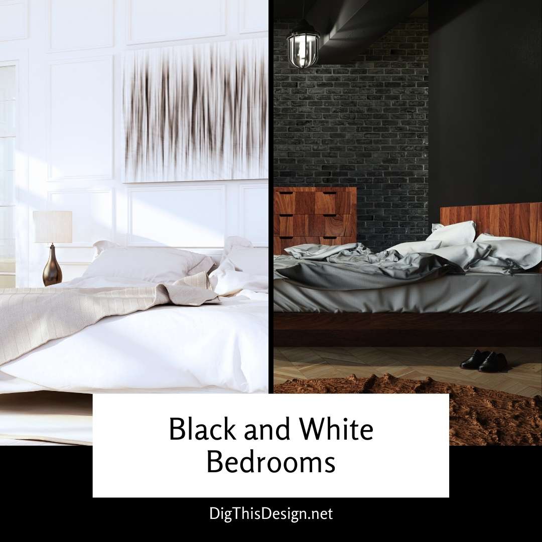 Black and White Bedrooms