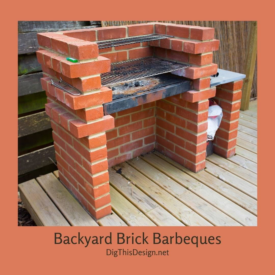 Outdoor shop brick grill