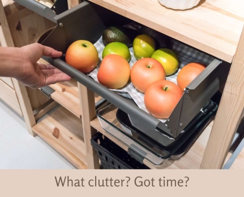 What clutter Got time