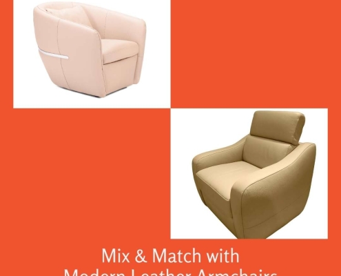 Mix & Match With Modern Leather Armchairs