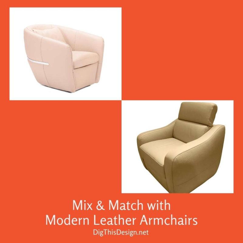 Mix & Match With Modern Leather Armchairs Dig This Design