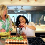 pouring bourbon shot mint julep stevia healthy drink