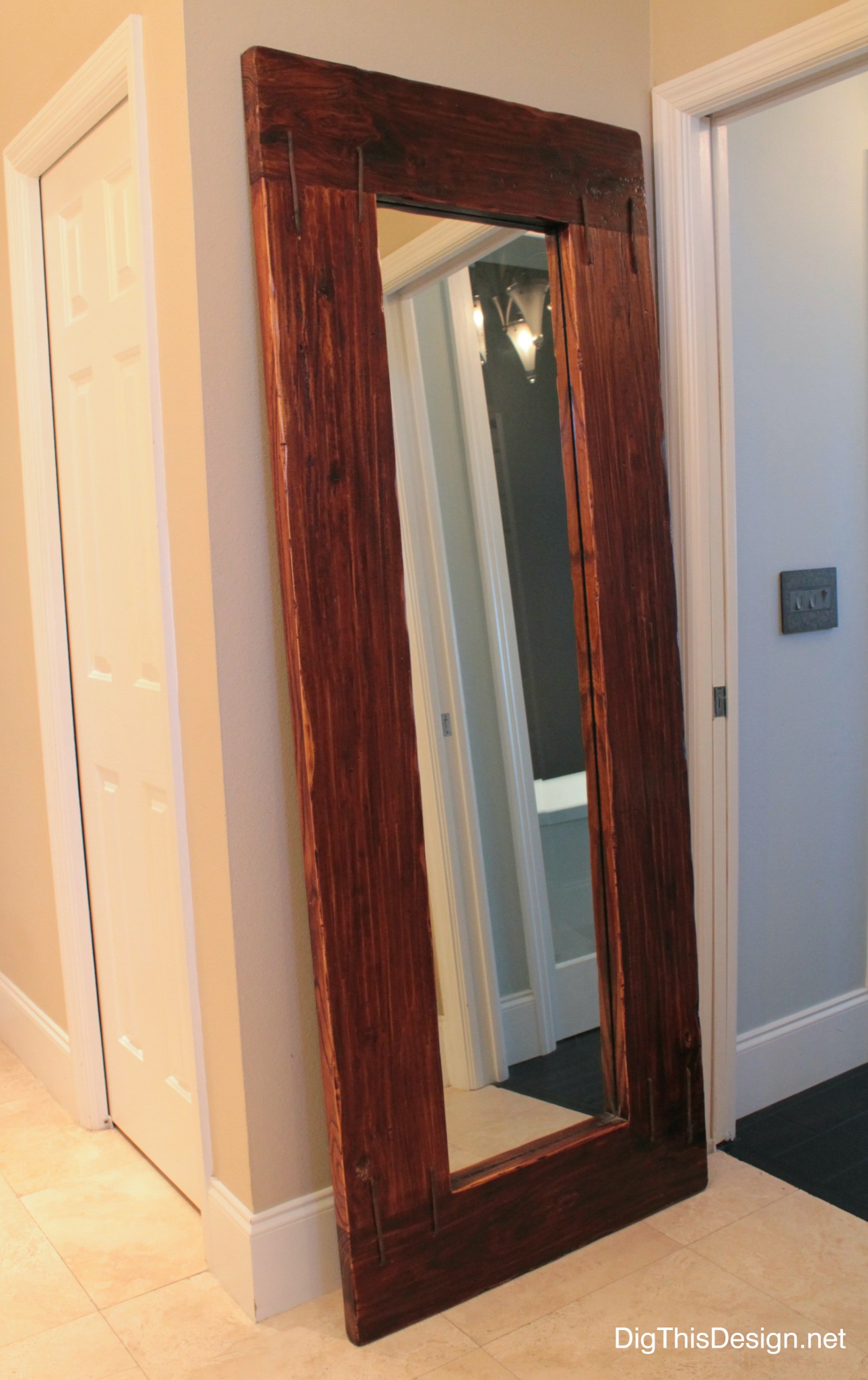 bathroom accessories leaning mirror reclaimed rustic wood bathroom vanity facelift