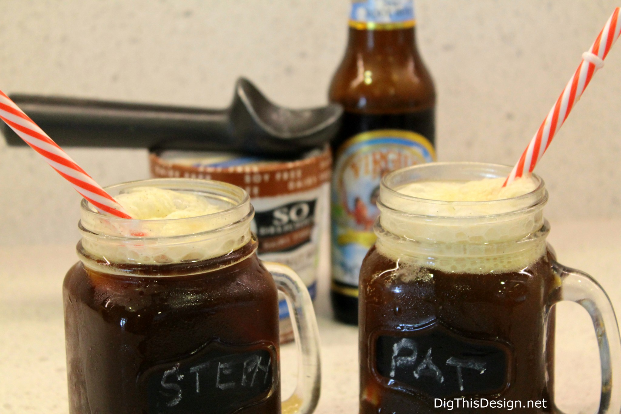 Guilt-free "CLEAN" root beer float from Clean Drink Happy Hour