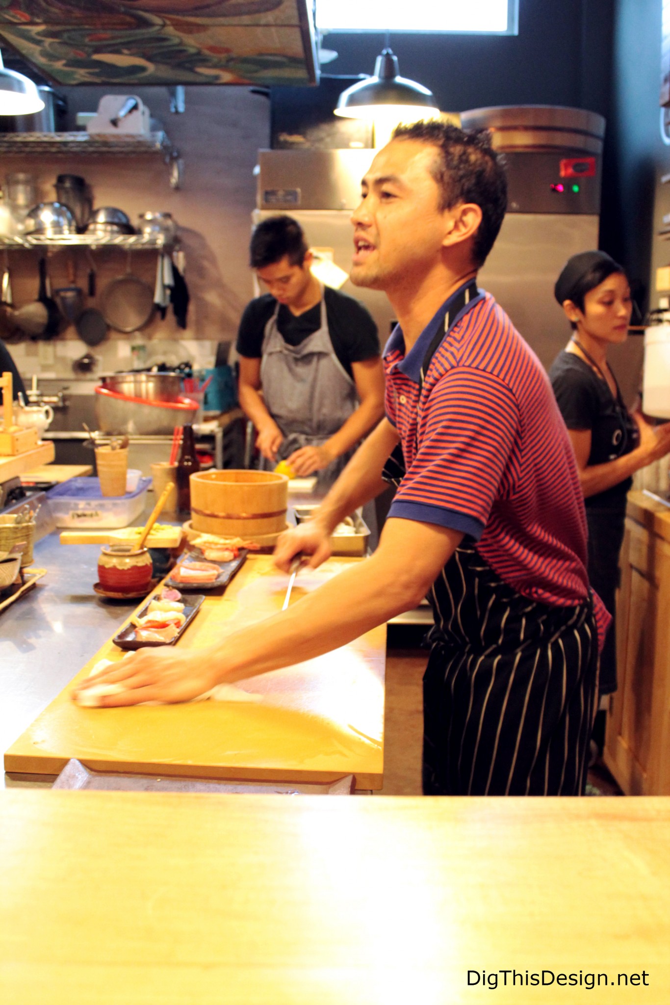 Sushi chef at Kappo at East End Market