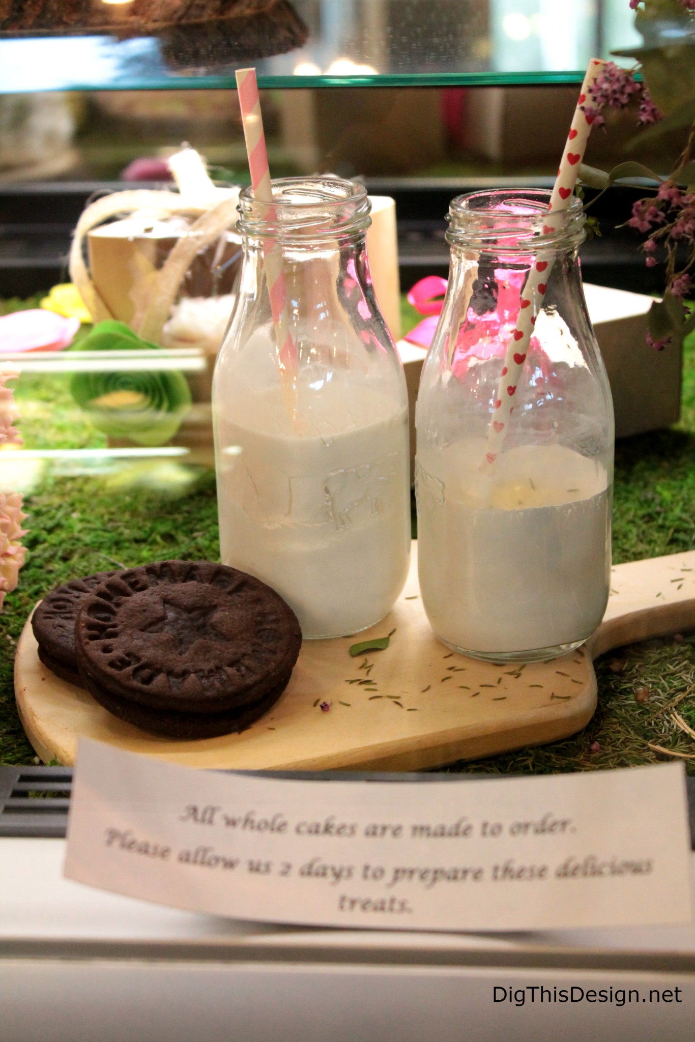 Homemade Oreo cookies and milk from Fatto in Casa at East End Market