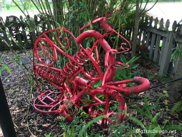 Satchel's up-cycled metal junk art