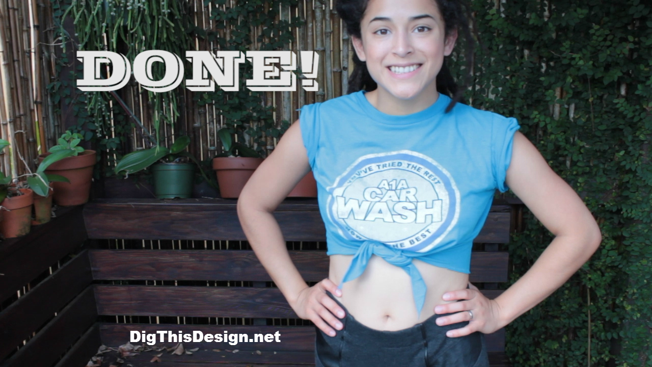 Easy No Sew, a better way to tie a t shrit DIY tutorial