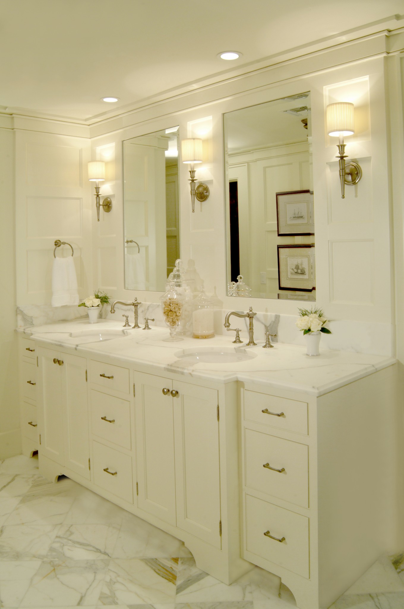 recessed lighting layout bathroom