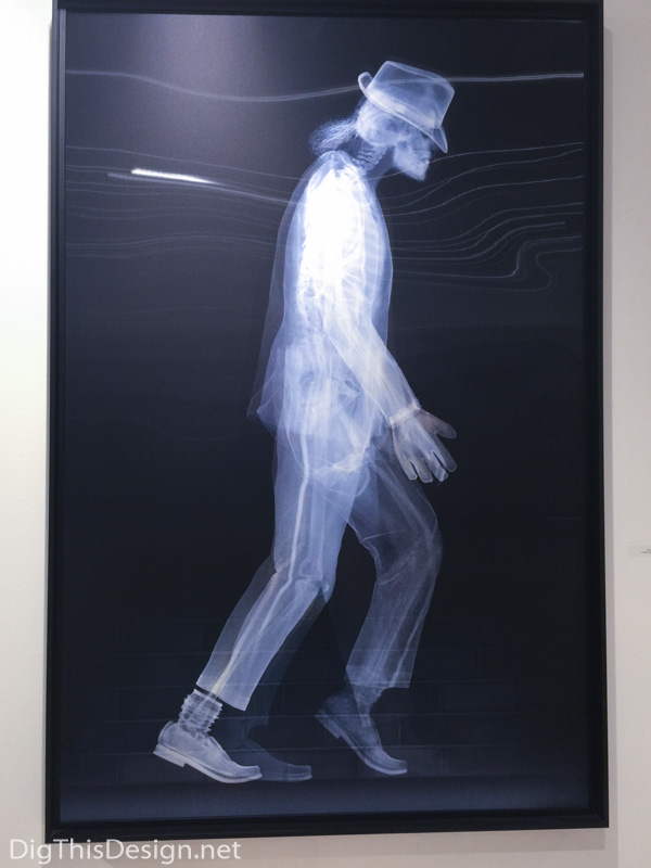 Nick Veasey Michael Jackson moonwalker x-ray photograph lenticular contemporary art scope of art miami 2015