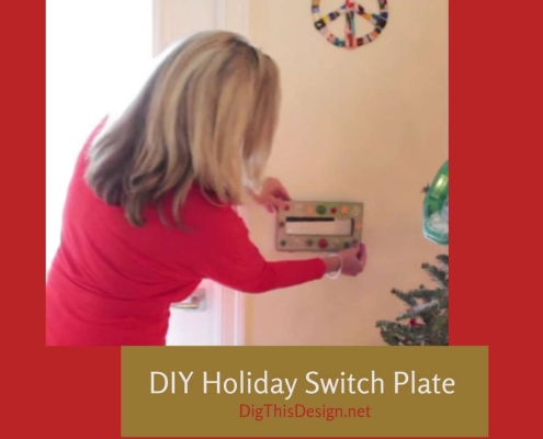 DIY Holiday Switch Plate to Add The Finishing Touch to Any Room