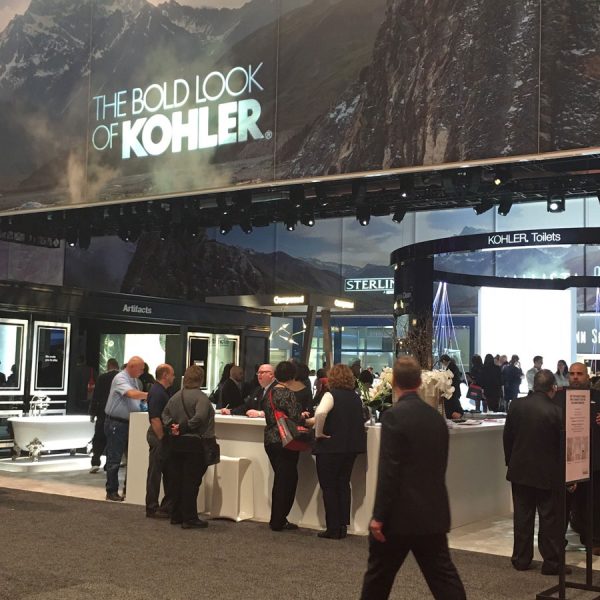 Kohler booth at the KBIS 2016 show in Las Vegas