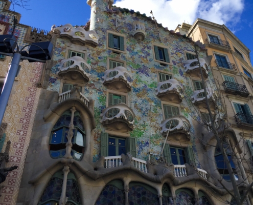 Casa Batlló, another architectural masterpiece by Antoni Gaudi's