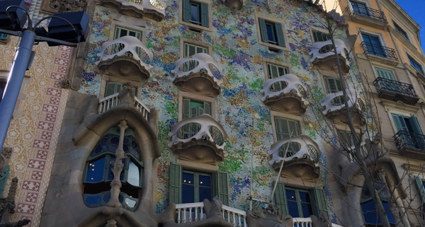Casa Batlló, another architectural masterpiece by Antoni Gaudi's