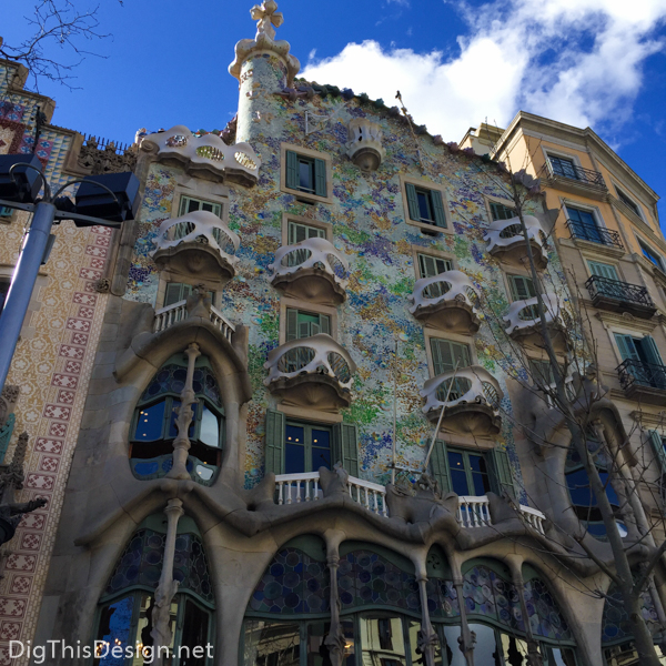 Casa Batlló, another architectural masterpiece by Antoni Gaudi's