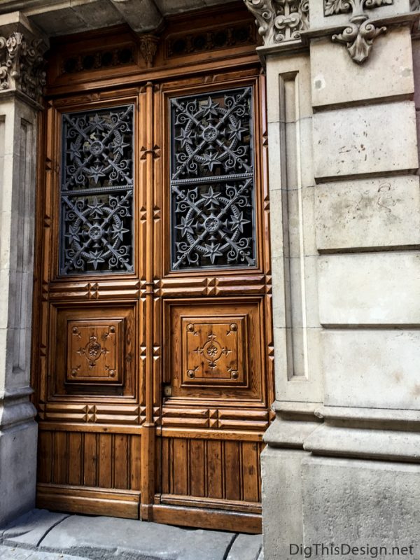 A Spanish doorway in Barcelona.