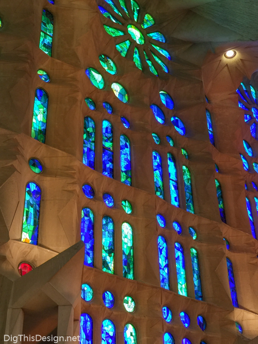 Stain glass in La Sagrada Familia