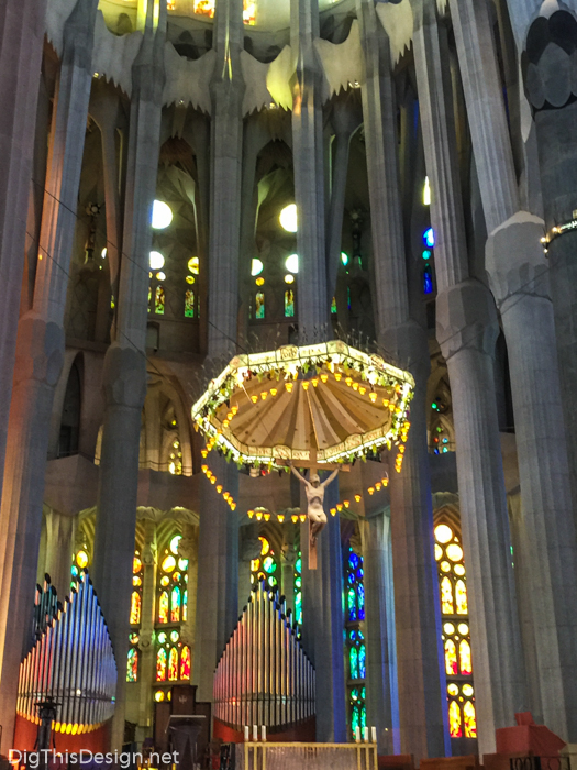 The Jesus on the cross at La Sagarda Familia