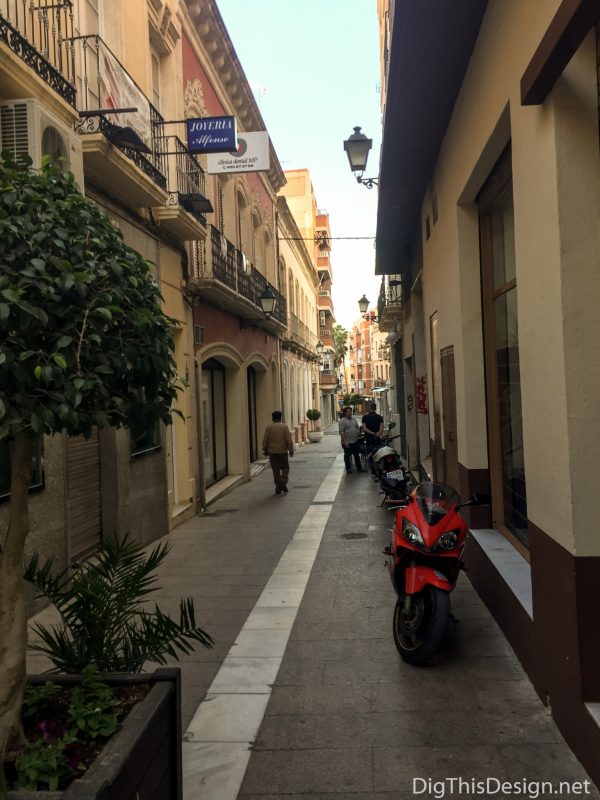 Almeria, Spain - Historic Center street.