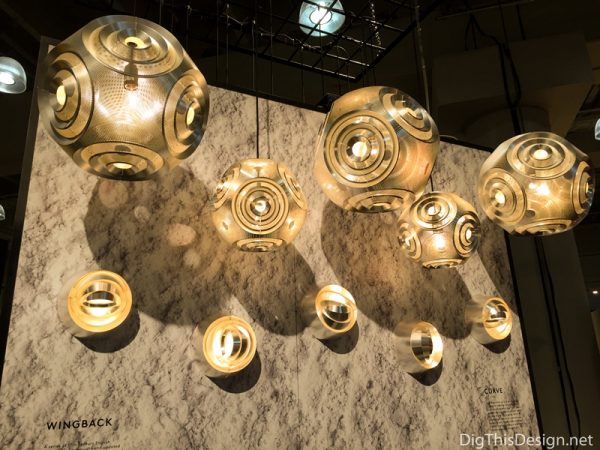 Furniture trends - metal lighting fixtures.