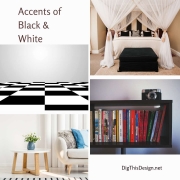 Accents of Black & White Home Decor