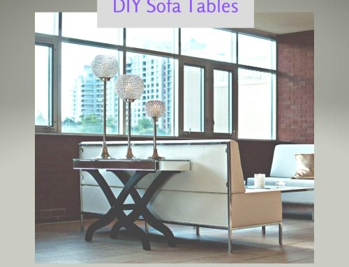 DIY Sofa Tables to Dress Up the Back of a Couch