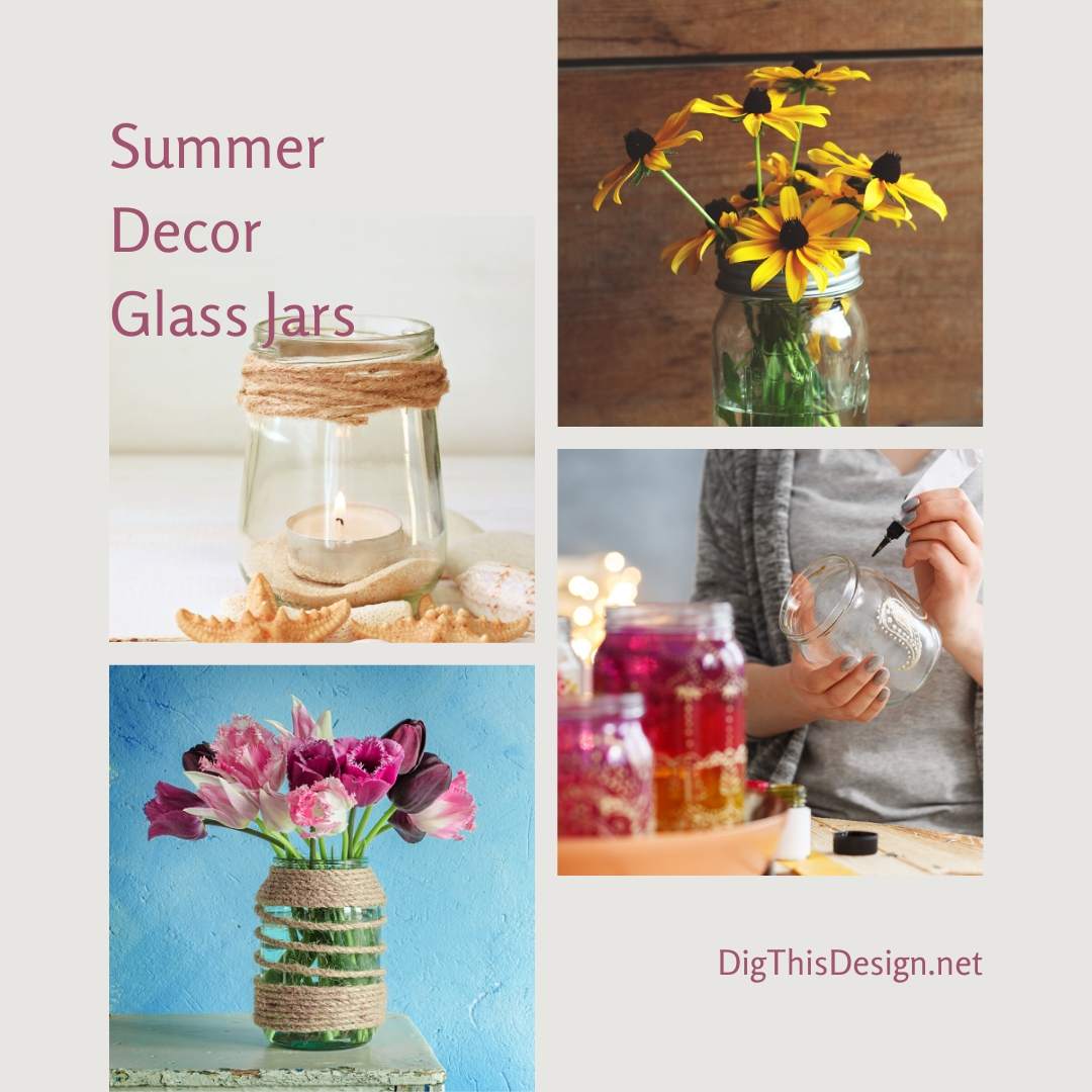 Summer Décor with Glass Jars