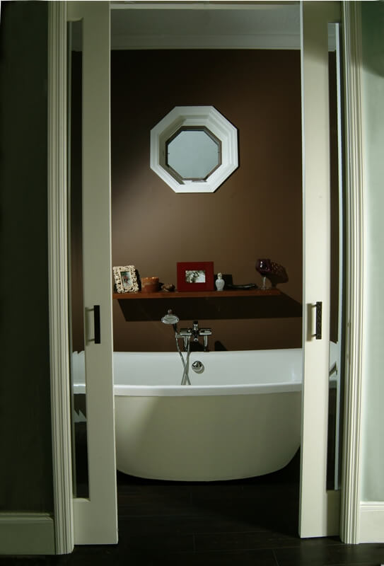 Simplistic Bath Design - Stand alone tubs are perfect for modern bath designs.