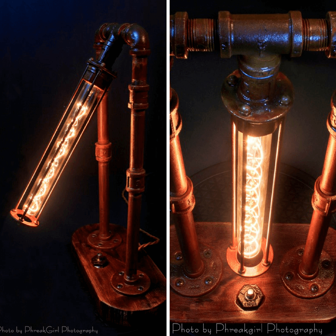 Industrial decorative lighting by Daniel McGovern.