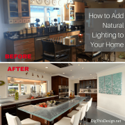 Natural lighting is so important to the interior of the home.