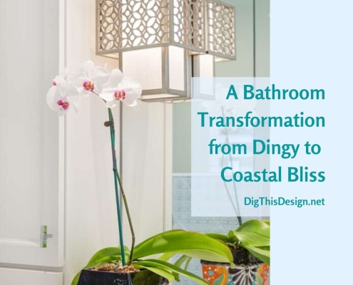 A Bathroom Transformationfrom Dingy to a Coastal Bliss