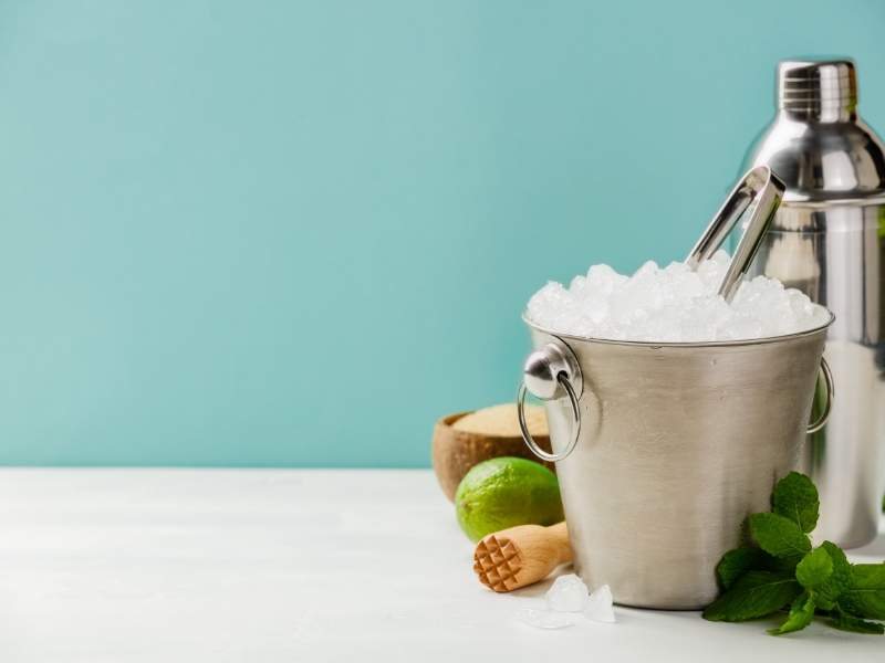 stainless steel ice bucket