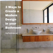 Modern Design in your Bathroom