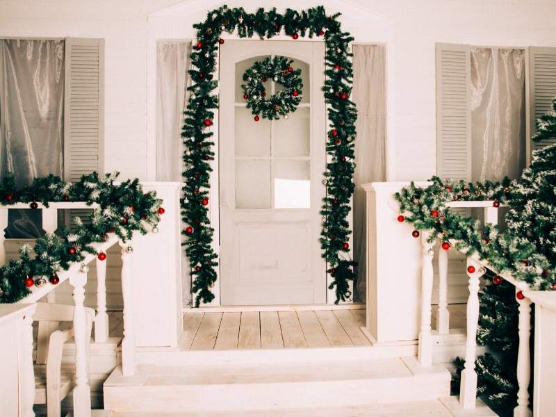 Hang Festive Garlands on Gates and Fences