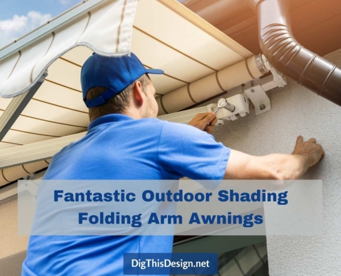 Fantastic Outdoor Shading Folding Arm Awnings