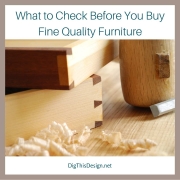 Quality Furniture What to Check Before You Buy