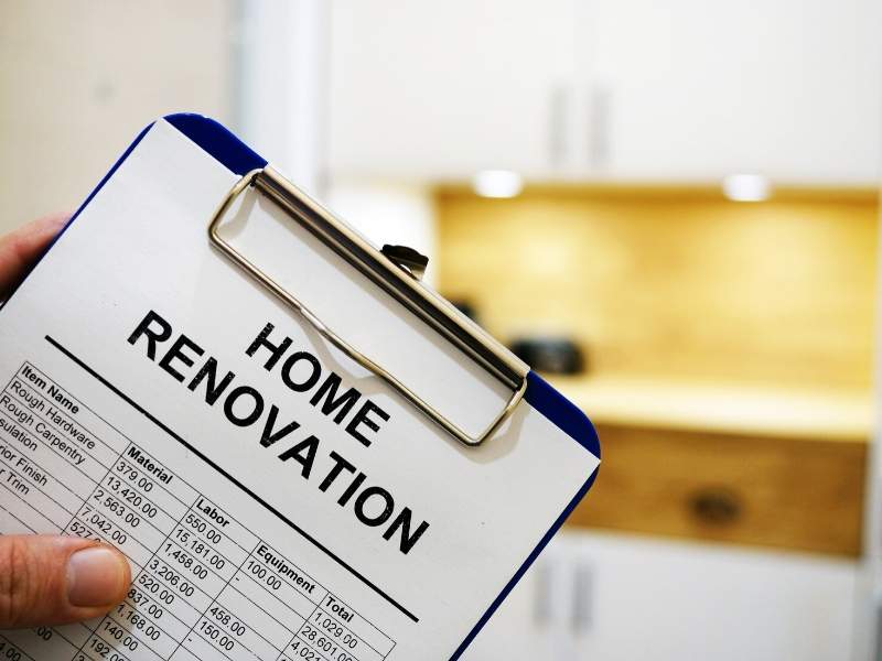 Home renovation mortgage loan