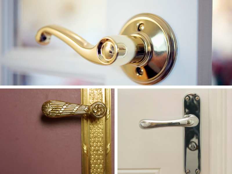 door handle and latch