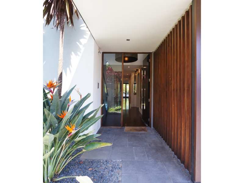 Foyers; entry way and front door of contemporary home